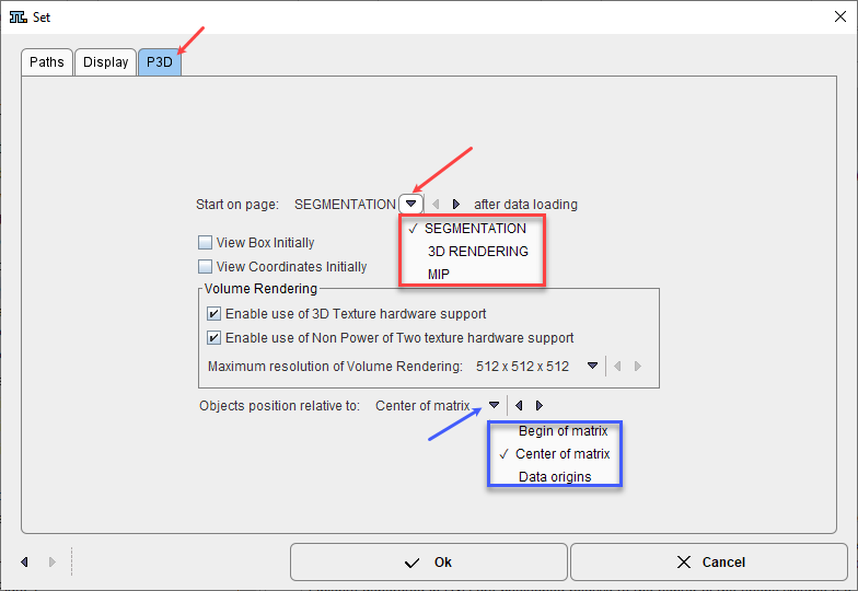 P3D Configuration Settings