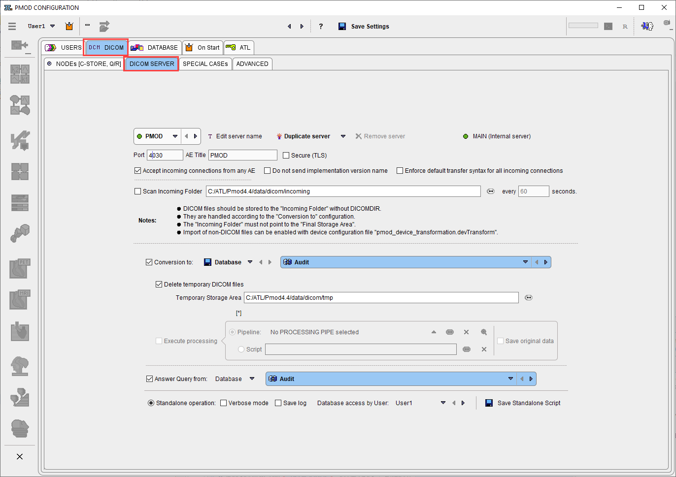 DOCM Server Configuration