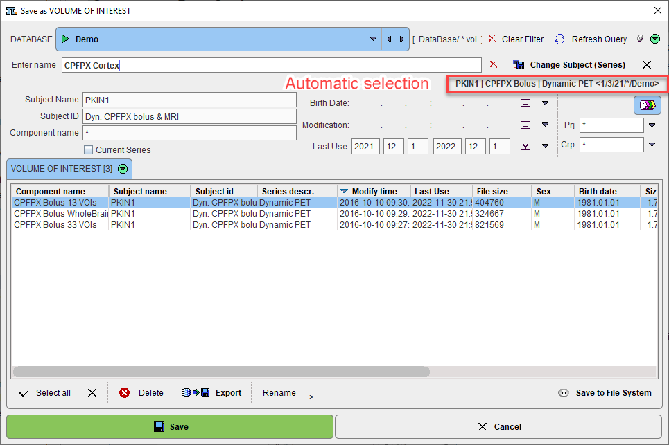 Save Component to DB