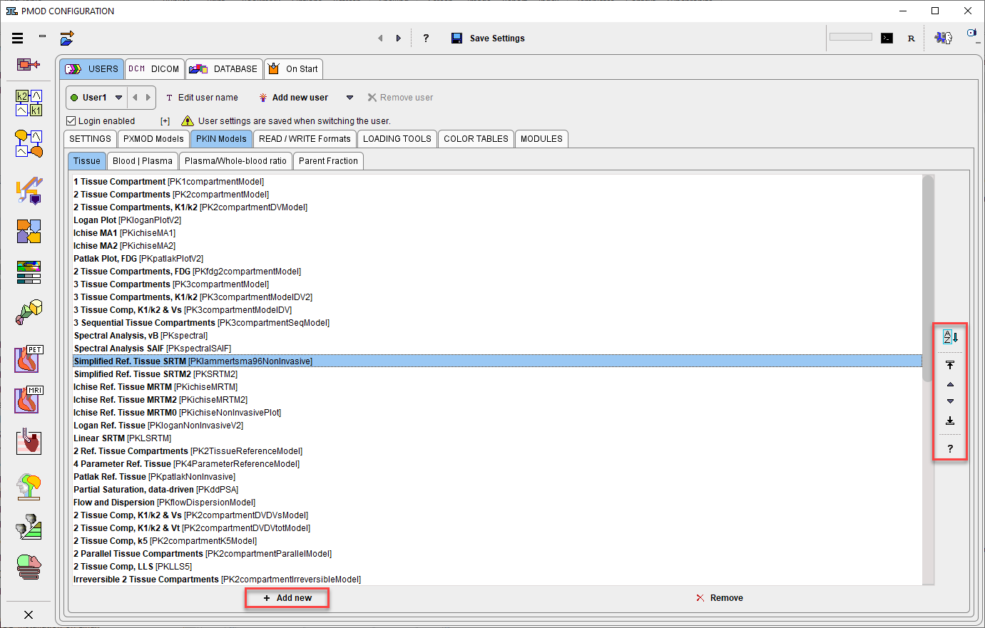 Configuration PKIN Models