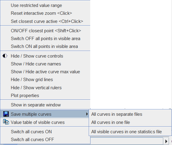 Curve Context Menu