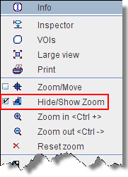 Zoom in Context Menu