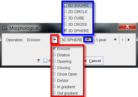 External Tool Morphological Operations