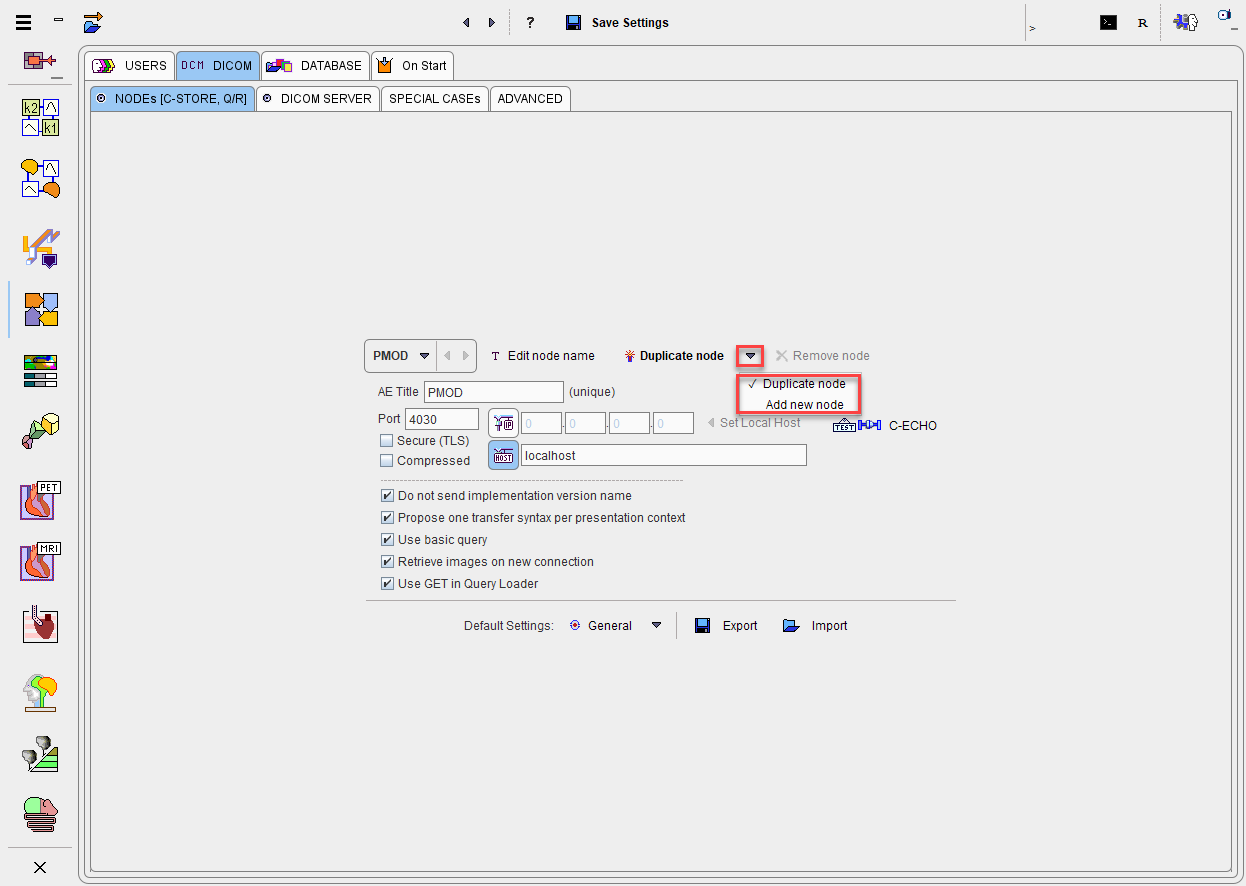 Configuration FTP Nodes