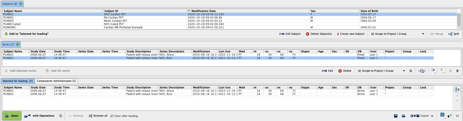 PCARD LOad from DB