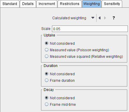 calculated-weighting