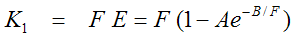 Equation Rb 1 Compartment K1