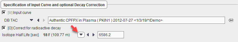 PXMOD Blood Decay Correction