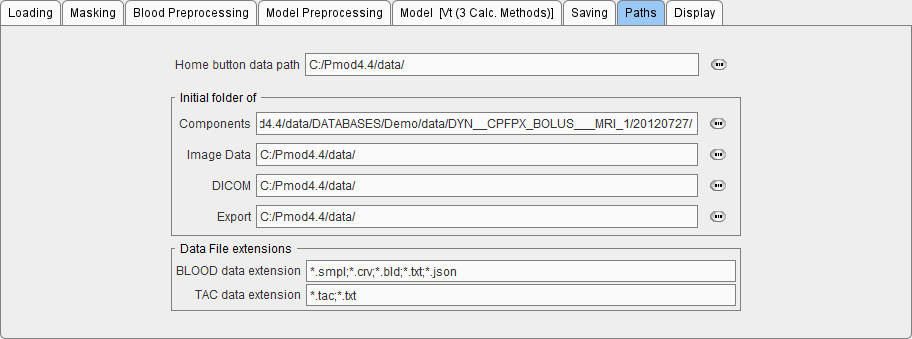 PXMOD Configuration Paths